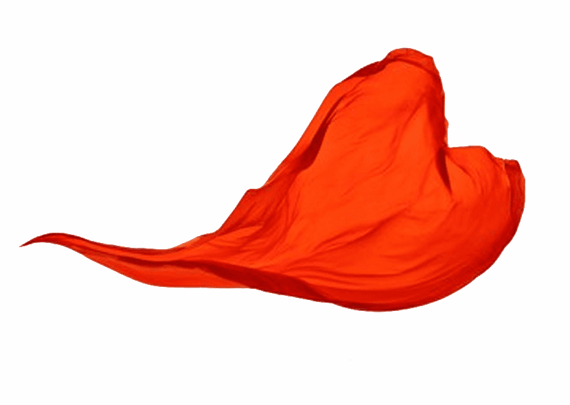 Decorative orange shape